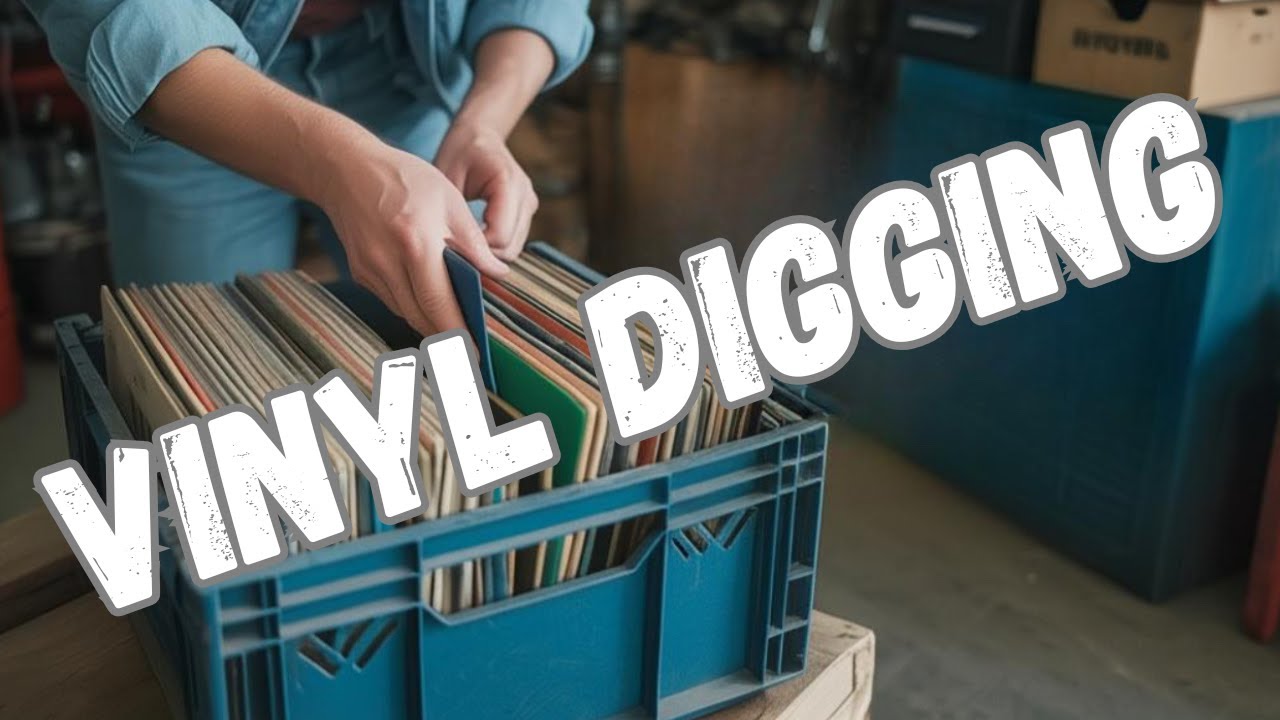 Crate Digging for Vinyl Records at Estate Sales And Antique Stores