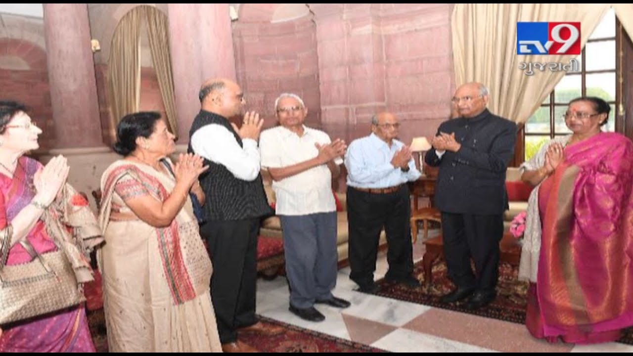 Sardar Patel's family spent some emotional moments with President Kovind at Rashtrapati Bhavan