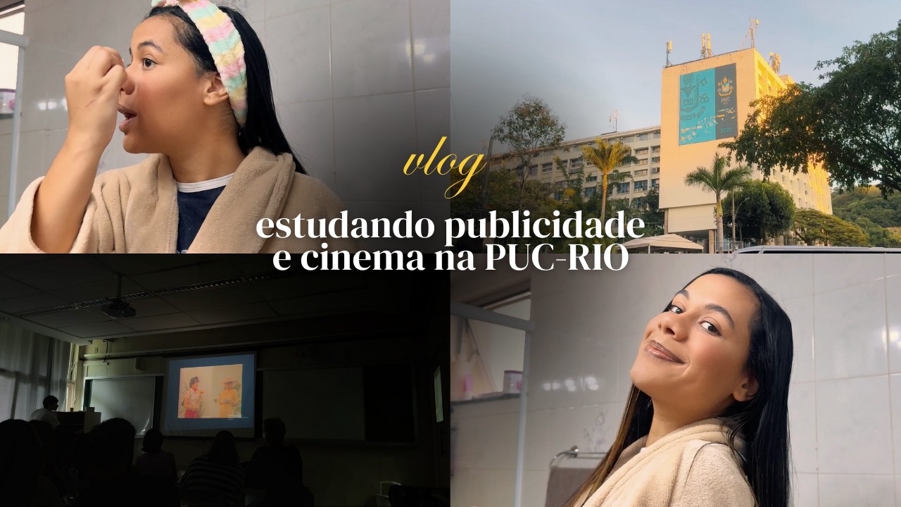 Vlog: como é estudar Cinema e Publicidade na PUC-Rio (rotina, tour e aulas) | Rayanne Azevedo
