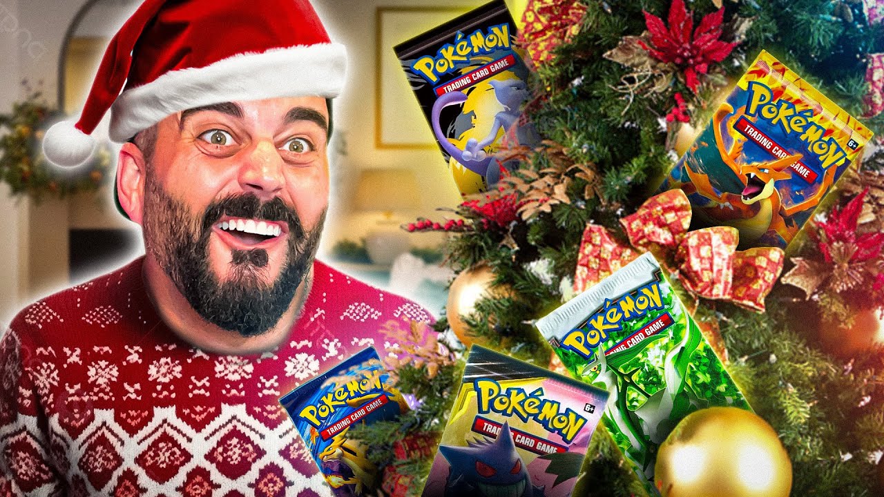 $500 Christmas Tree Full Of Pokemon Cards and I PULLED IT!