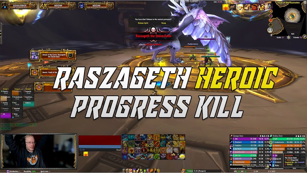 Raszageth Heroic Progress Kill (Ret Paladin p.o.v)