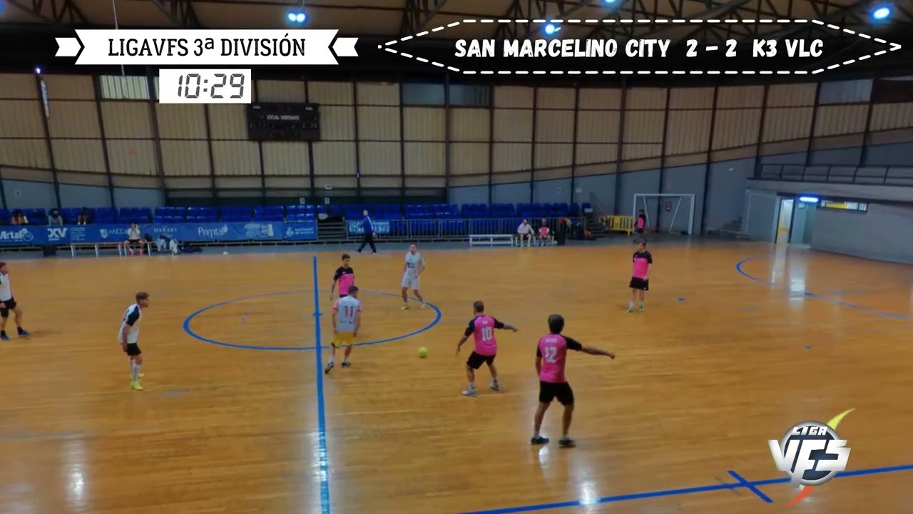 241210 THE GAME LIGAVFS 3ªDIV SAN MARCELINO CITY VS K3 VLC