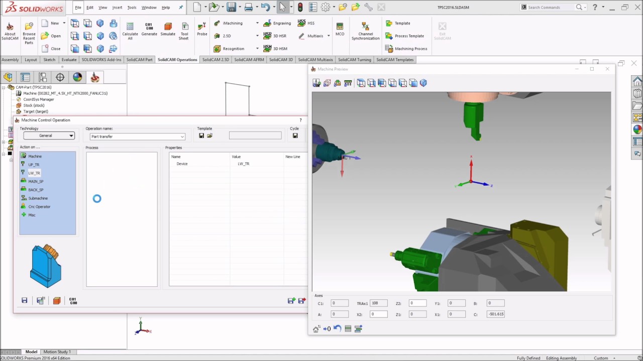 SolidCAM - Part Transfer using MCO
