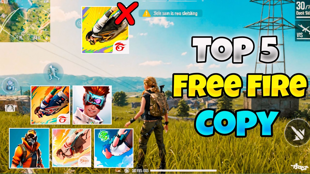 হুবাহু ফ্রি ফায়ার এর মতো গেম 😱Top 5 FREE FIRE COPY Battle Royale Game 📱(Offline & Online)