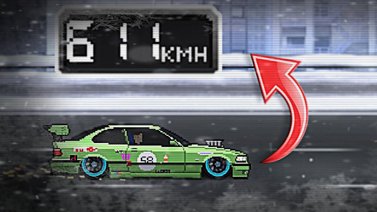 разогнал bmw 600+ кмн (pixel car racer)