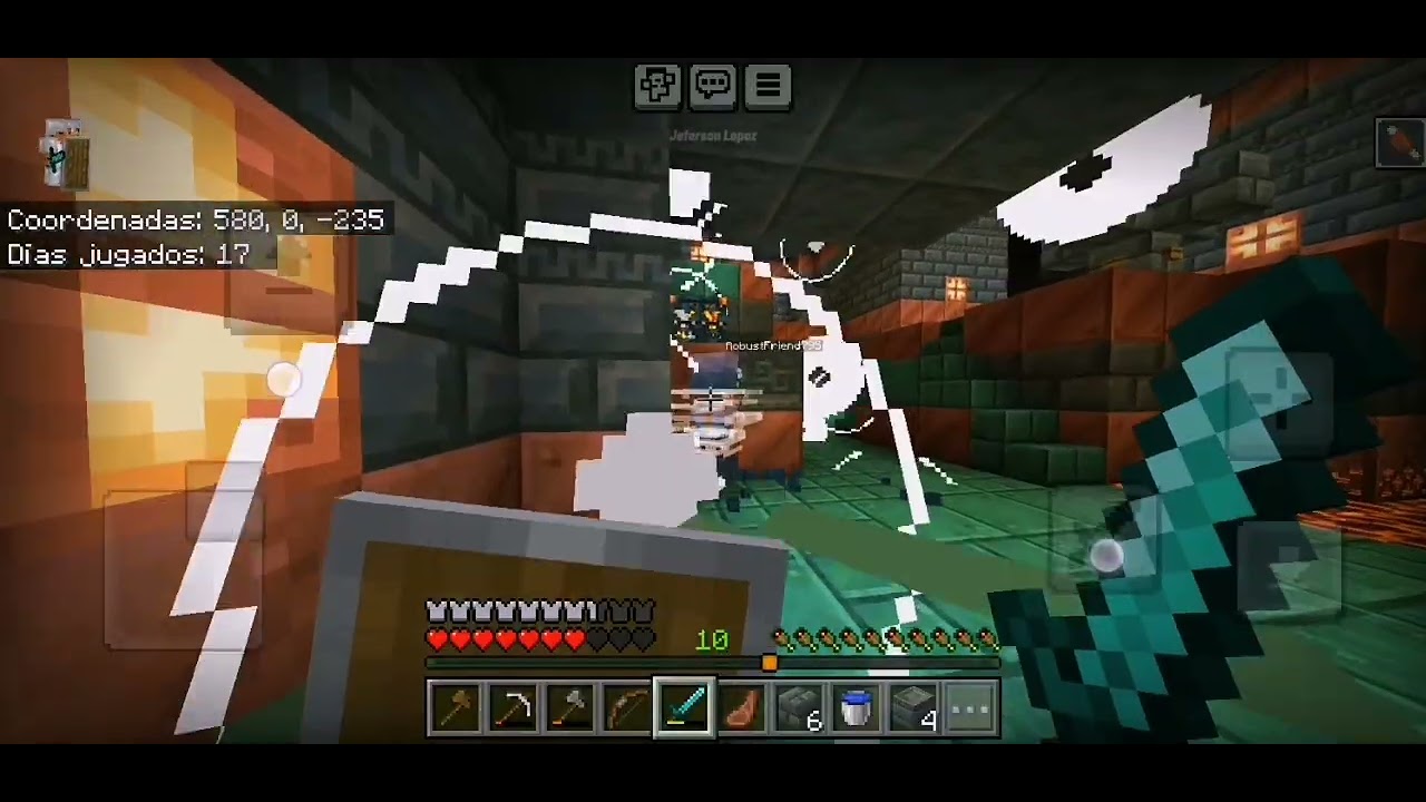 Jugando Minecraft con desconocidos 