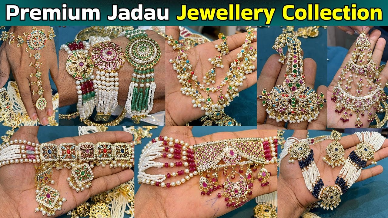 PREMIUM JADAU JEWELLERY WHOLESALE MARKET | All Jadau Items Choker Long Set Earrings Wholesale Price