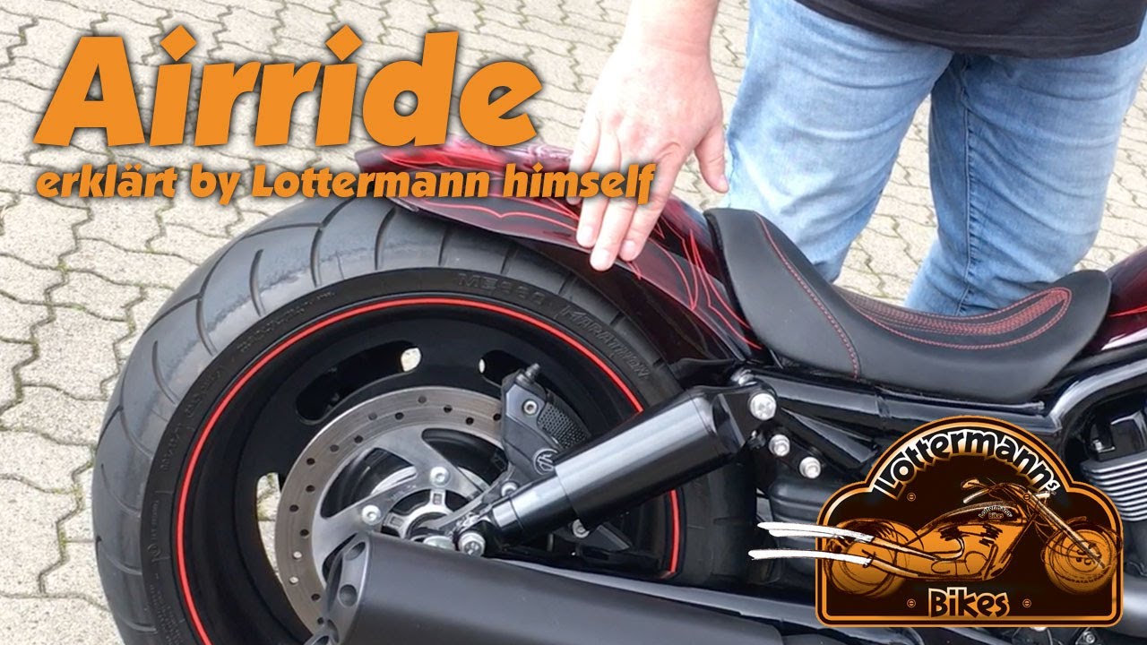 Airride erklärt vom Lottermann himself. Harley Davidson V-Rod mit Arnott Stoßdämpferkit