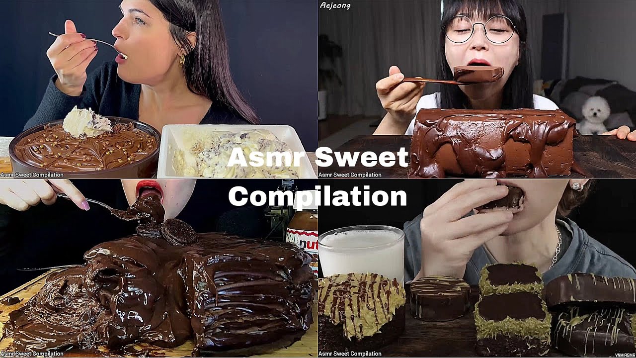 ASMR Different types of chocolate Compilation | No Talking | Only Bits | ASMR Mukbang | ASMR Food