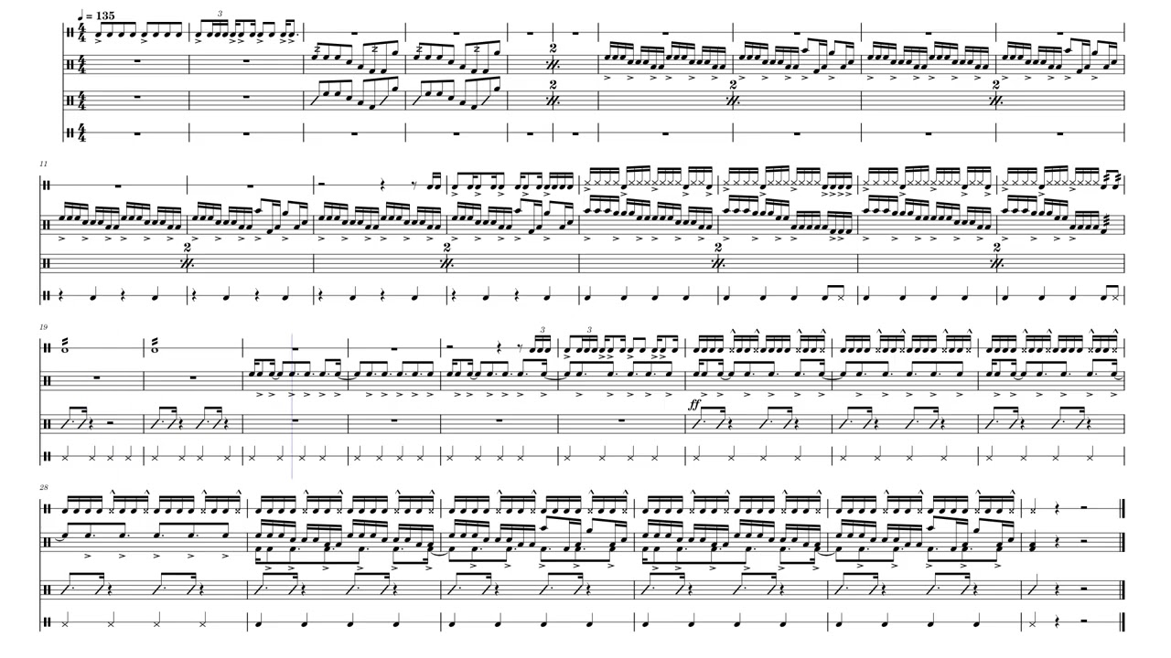 Conversational, for Drumline by J. Koscak