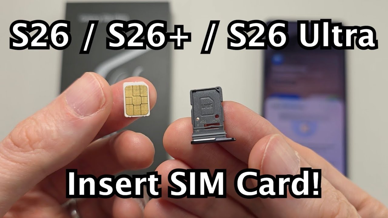 Как вставить SIM-карту в Samsung Galaxy S26 / S26+ / S26 Ultra!