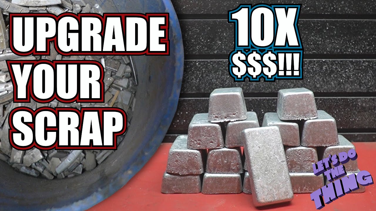 Melting Wheel Weights Into Lead Ingots - Easy DIY Metal Casting
