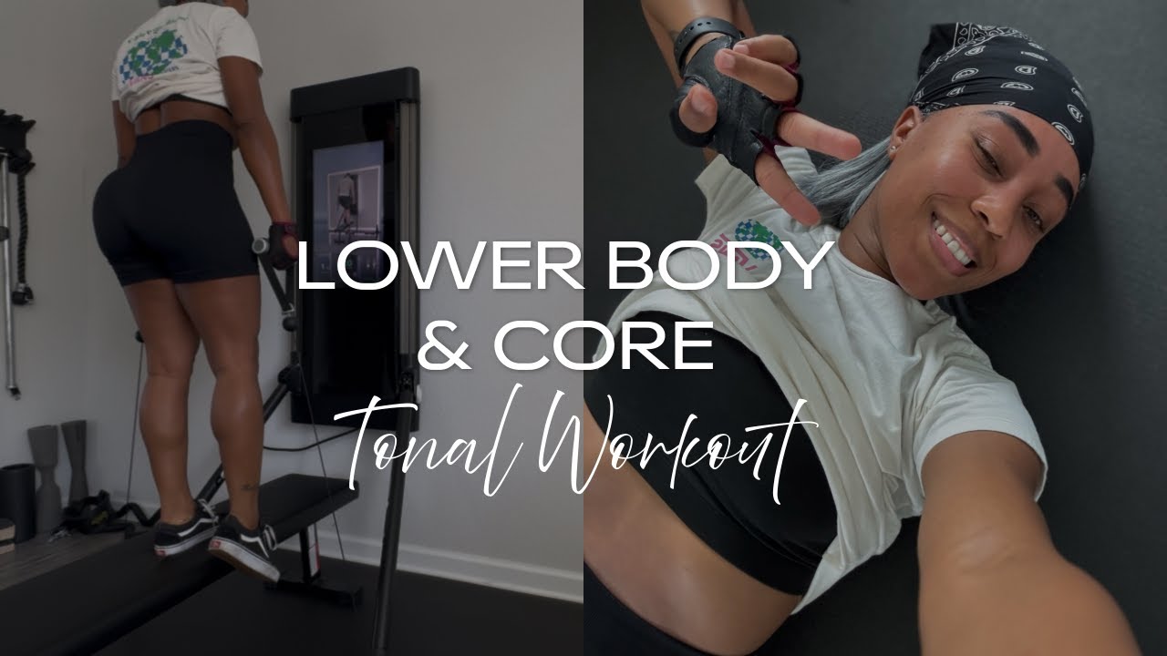 TONAL: Full Lower Body & Core Workout (9 Clear Exercise Demos)
