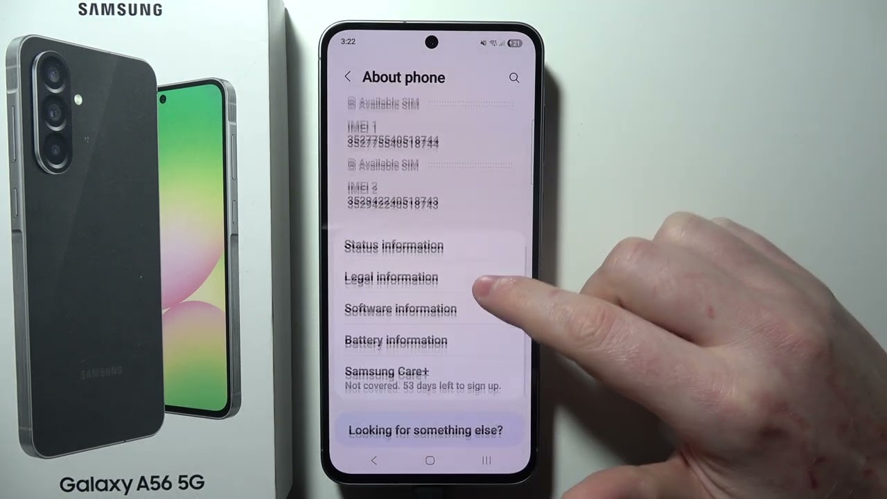 SAMSUNG Galaxy A56 5G: How to Find EID Number