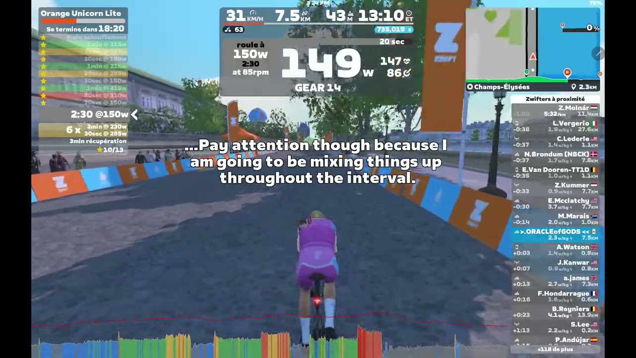 ZWIFT #130 ORANGE UNICORN LITE
