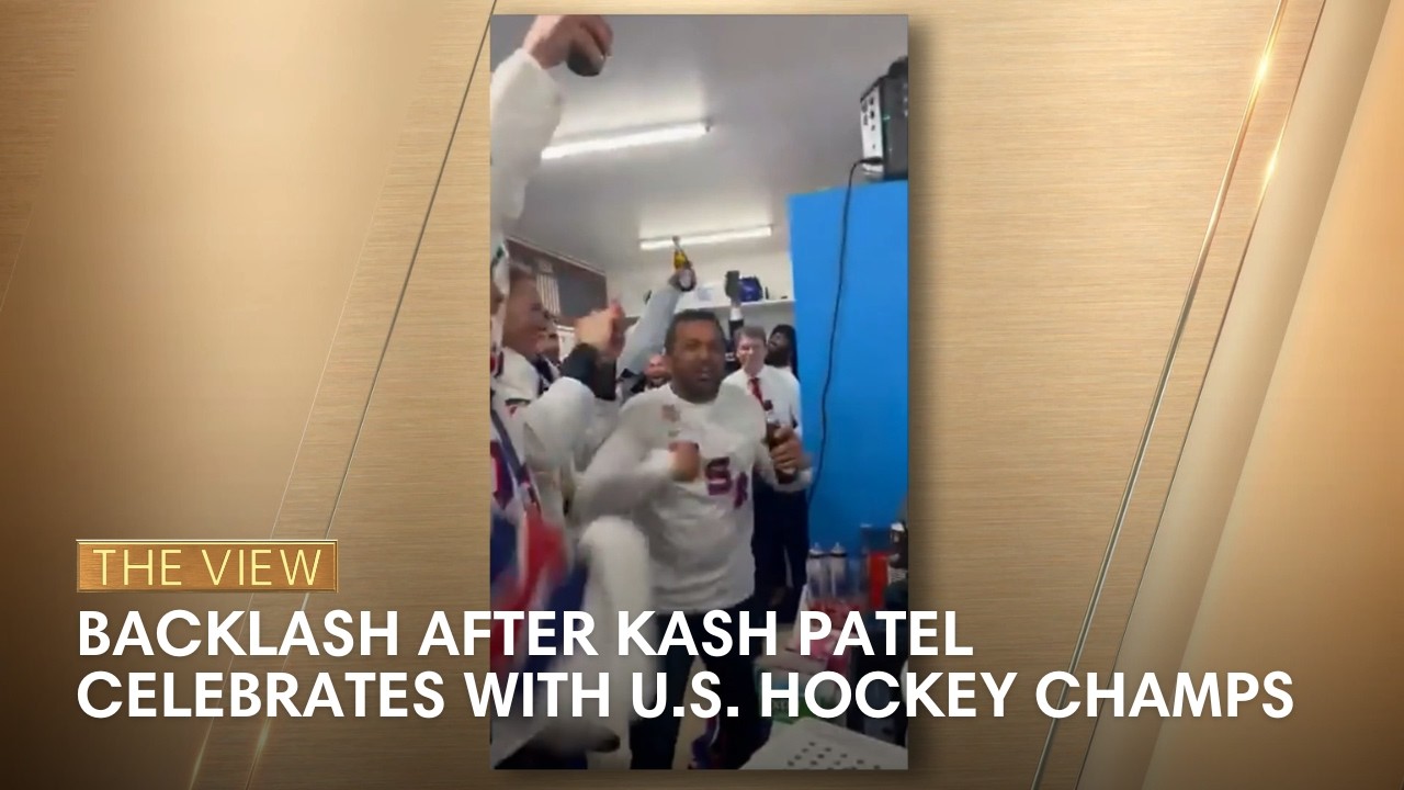 Backlash After Kash Patel Celebrates With U.S. Hockey Champs | The View