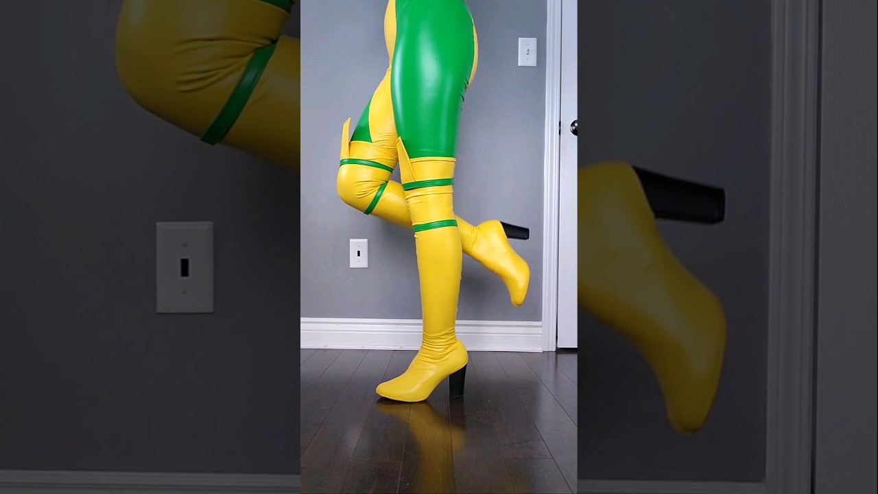 Making Rogue's boots covers - part 4. #cosplay #diycrafts #costume #xmen #crafting