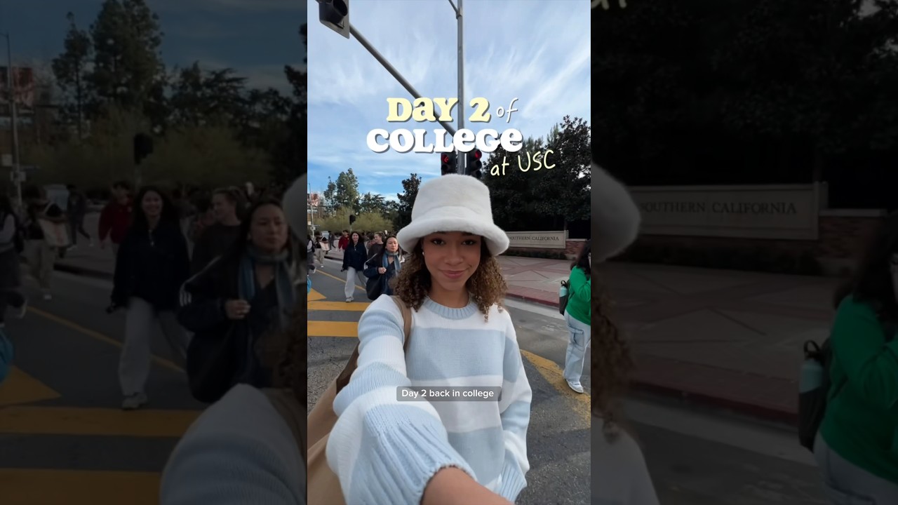 College Day in My Life (USC Student) 🎧 #college #usc #dayinmylife #university #student #vlog