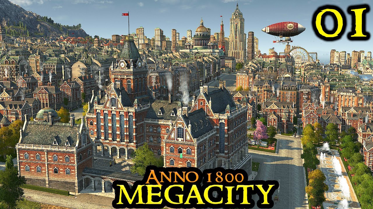 Starting the Ultimate ANNO 1800 MEGACITY | Hardmode Citybuilder - Strategy Lets Play Part 01