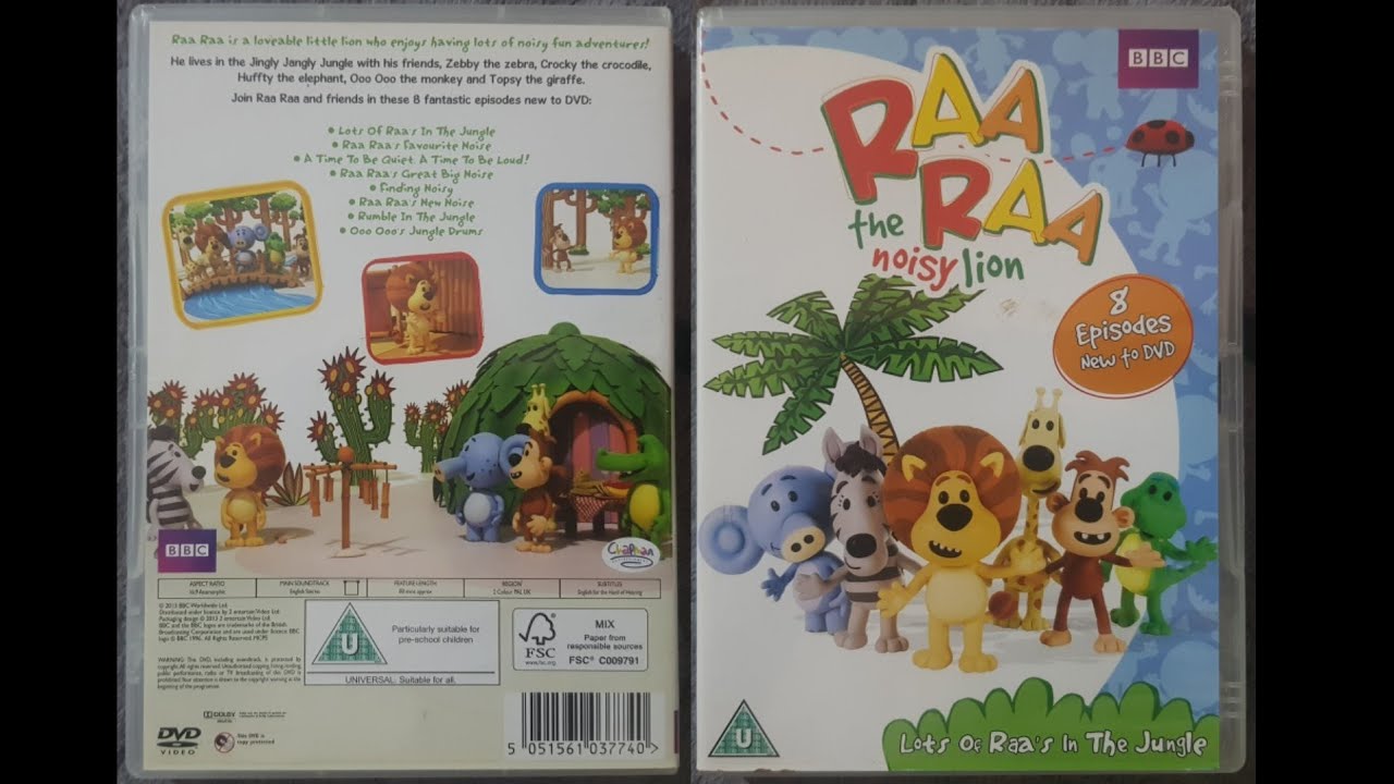 Opening to Raa Raa The Noisy Lion: Lots of Raa's in the Jungle (2013) DVD (UK)