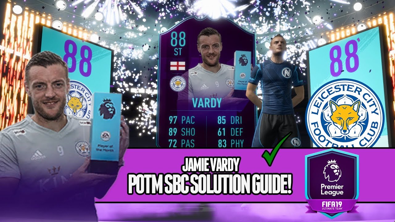 POTM Jamie Vardy SBC Solution Guide! - FIFA 19