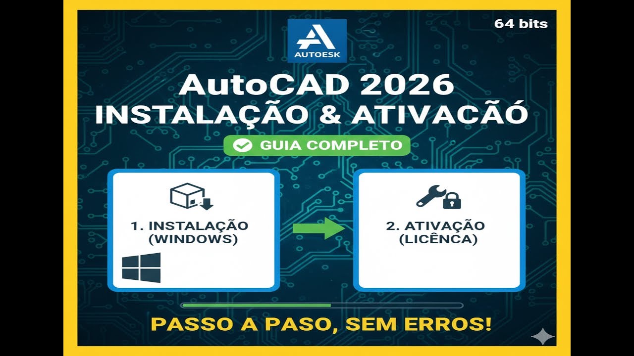 AutoCAD 2026: Guia Completo de Instalação e Ativação no Windows