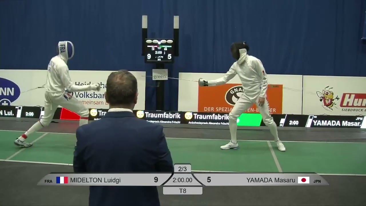 2024 98 T08 03 M E Individual Heidenheim GER WC GREEN YAMADA JPN vs MIDELTON FRA