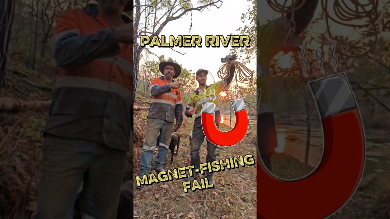 🤯 MAGNET FISHING with @MattsGoldrush goes wrong 😅 Pt.1 #fail #magnetfishing #shorts