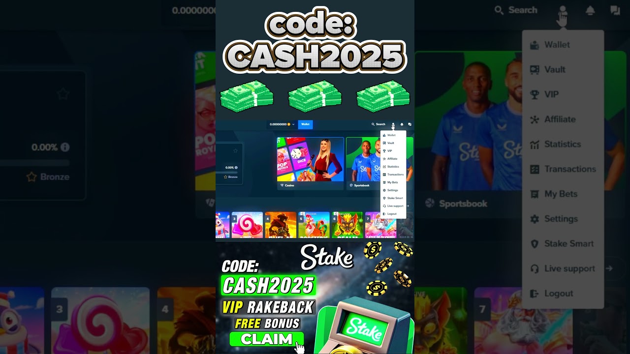 Stake Promo Code 2025 - VIP Bonus Code CASH2025