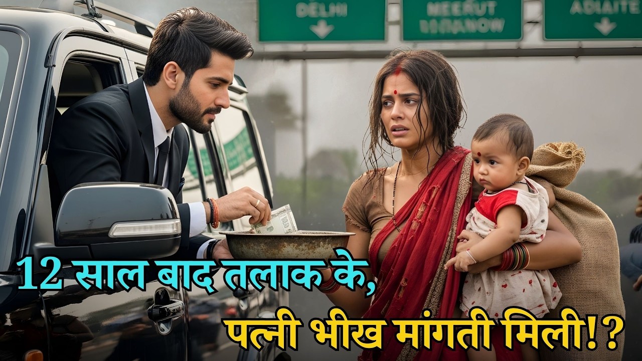 12 साल बाद तलाक के… पति ने पूर्व पत्नी को चौराहे पर भीख माँगते देखा — सच्चाई ने सबको चौंका दिया