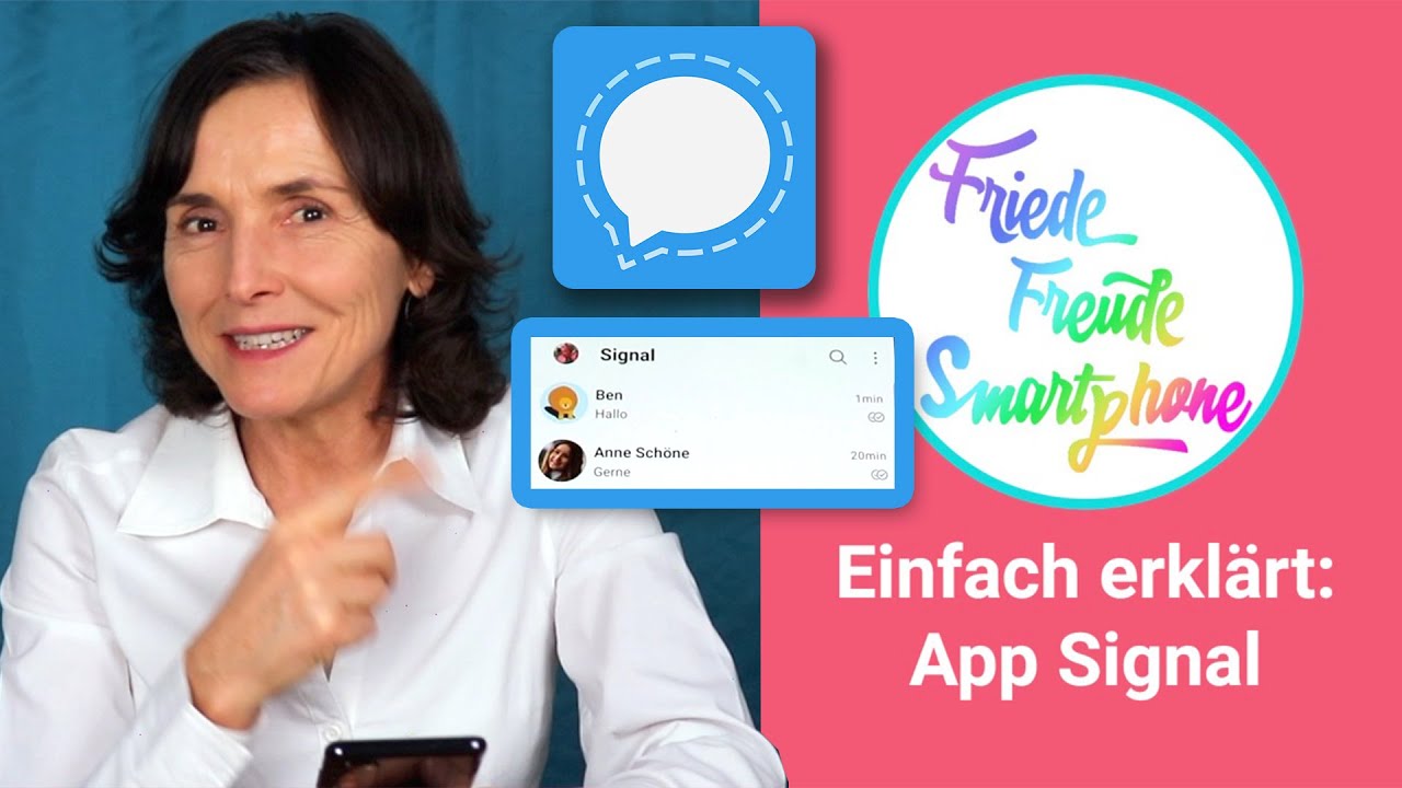 Mit der App SIGNAL Nachrichten versenden. Smartphonekurse für Senior*innen - Signal Teil 04.