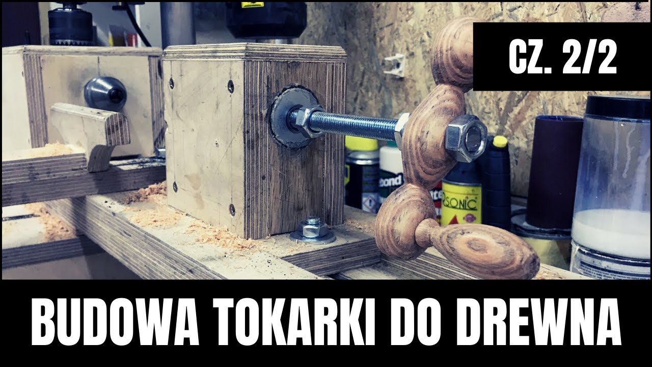 Tokarka do drewna - adapter do wiertarki PARKSIDE PTBM 500D4 / Wood lathe - Drill press adapter
