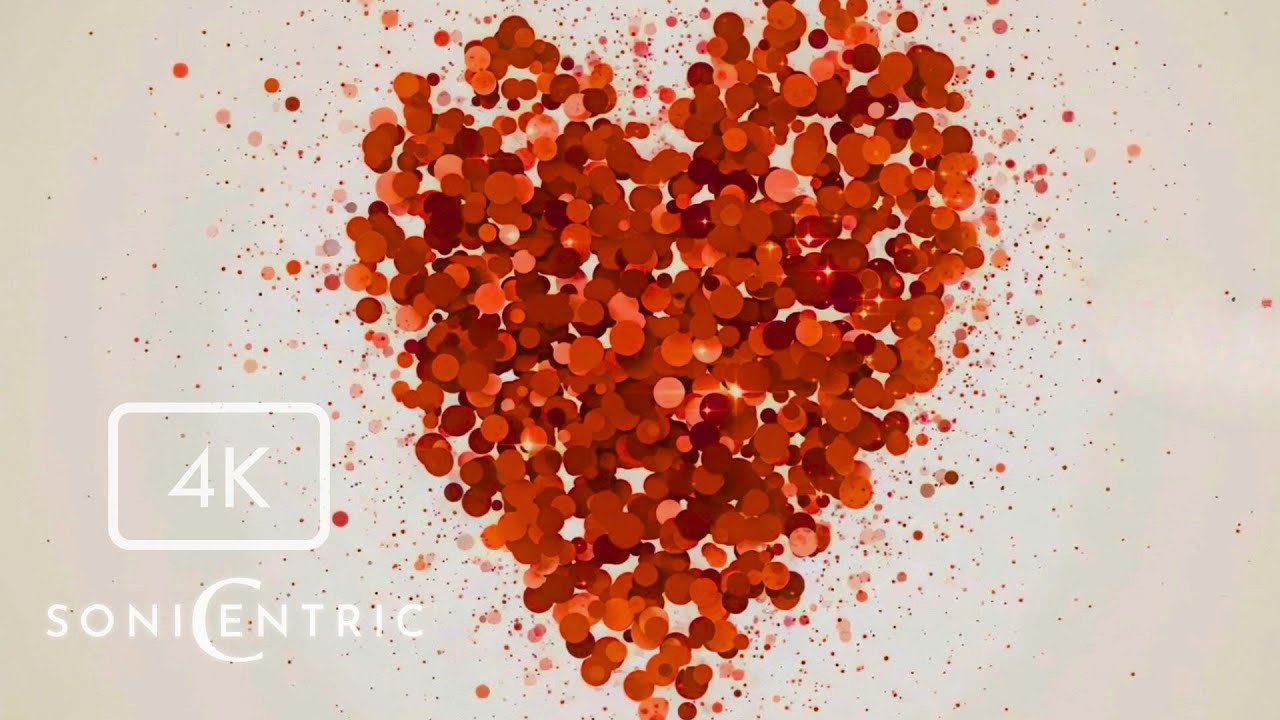 Valentine's Day Heart With Relaxing Jazz | 4K Calm Classroom Visual | Produced by SoniCentric