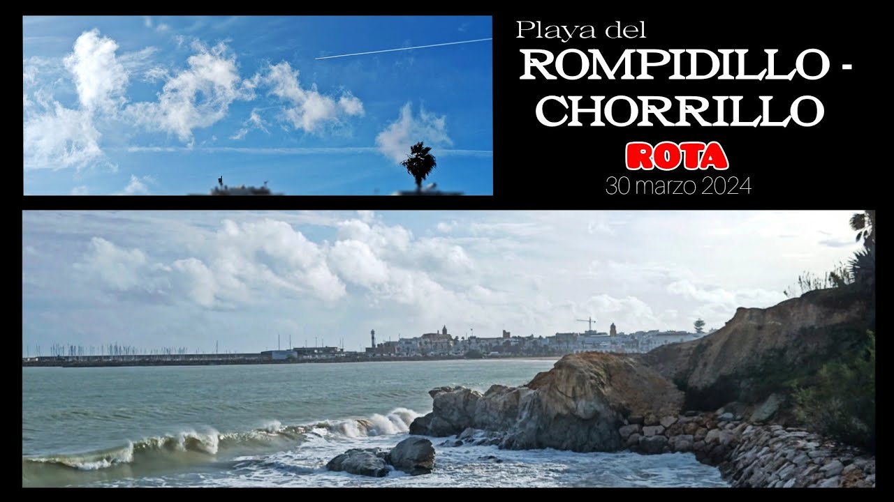 Playa del ROMPIDILLO - CHORRILLO #beach ROTA. C&Aacute;DIZ #playa #praia #strand  30 de marzo de 2024