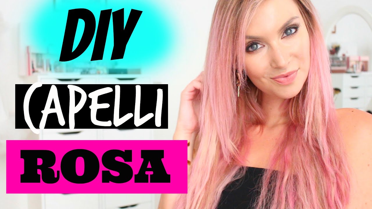 CAMBIO LOOK - CAPELLI ROSA DIY IN 15 MINUTI!! NO TINTA!!!