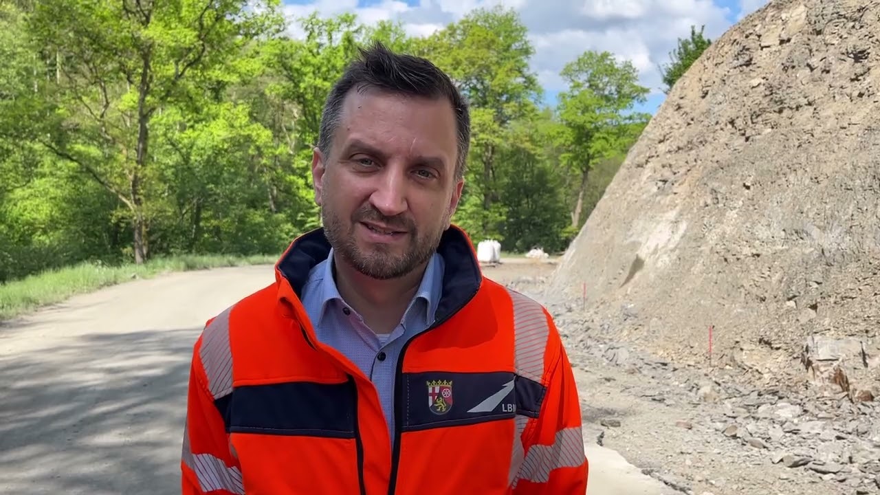 Baustelle Landesstraße 335 Braubach - Dachsenhausen - ein Einblick