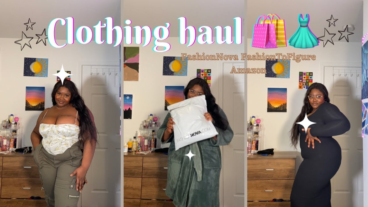 TRY ON HAUL!! 🛍️FashionNovaCurve,FashionToFigure and the viral Amazon dress 👗| Size 16-18 🍑