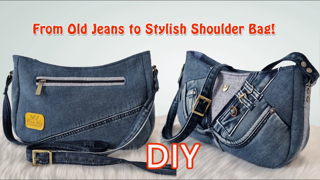 Transform Old Jeans into a Beautiful Shoulder Bag | Sewing Tutorial