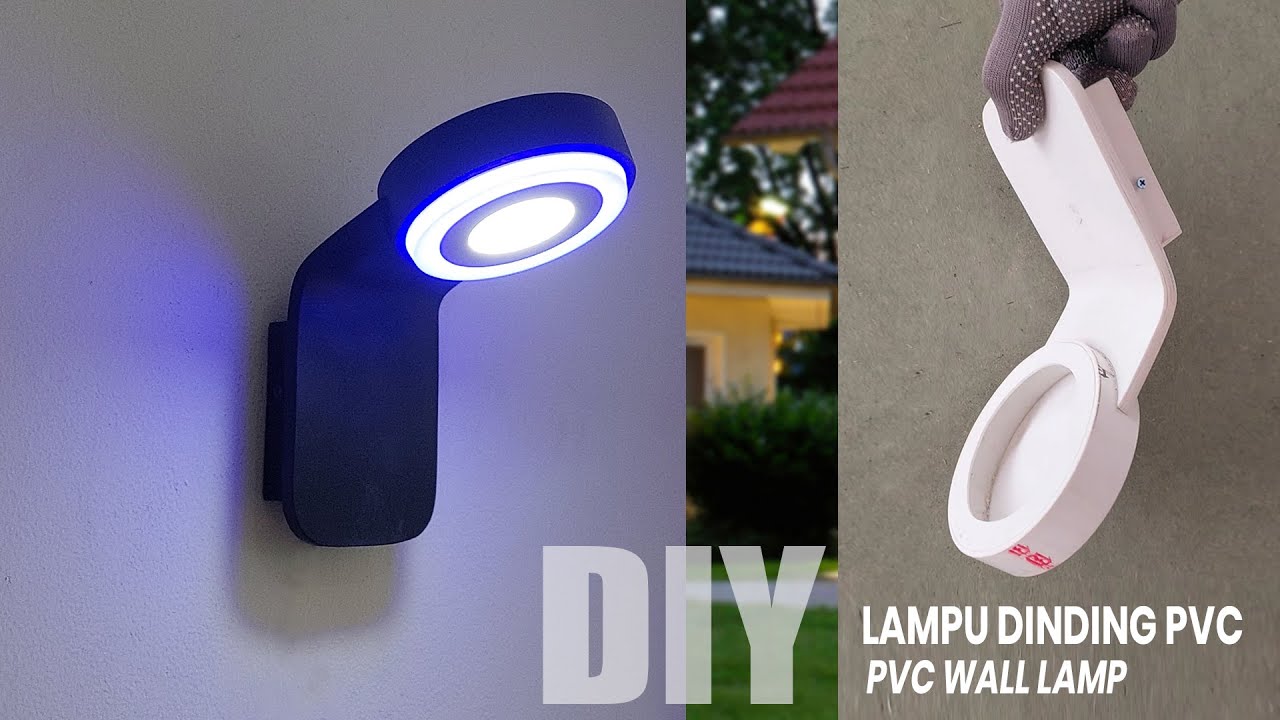 LAMPU DINDING UNIK  DARI PIPA PVC BEKAS, IDE TERBARU, IDE USAHA, LAMPU DEKORASI