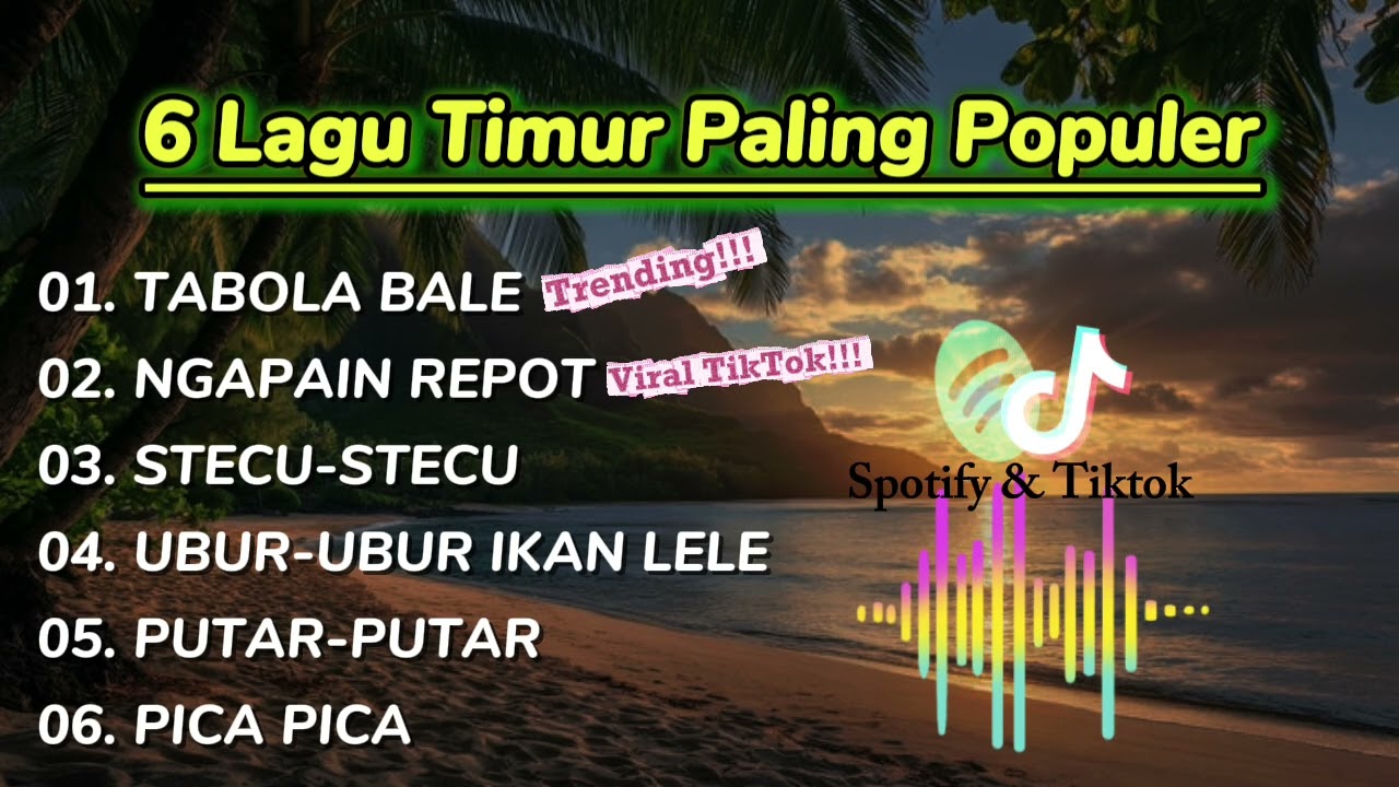 LAGU TIMUR PALING POPULER 2025 | TABOLA BALE - NGAPAIN REPOT - TOKI AJAH - ORANG TIMUR