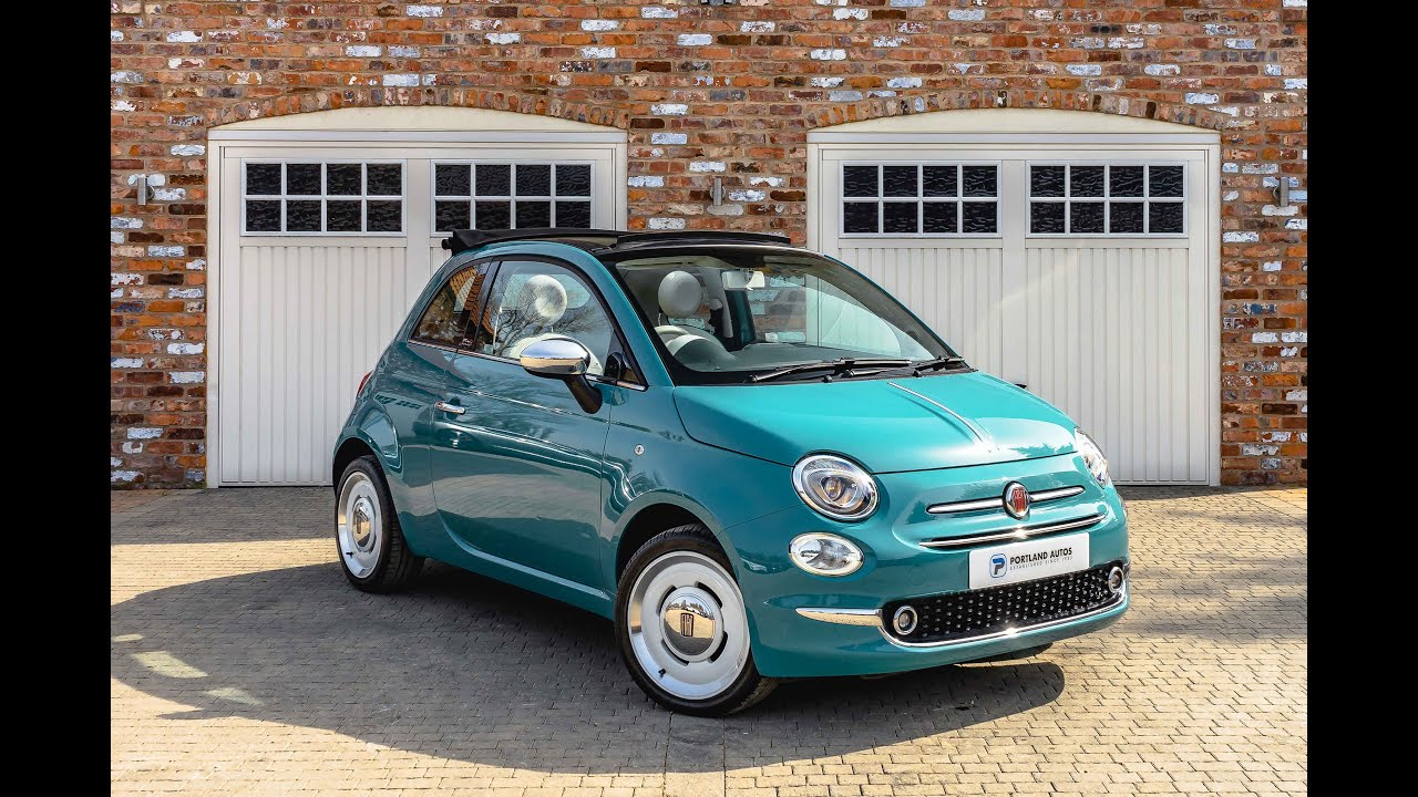 2017/67 FIAT 500 CONVERTIBLE ANNIVERSARIO SPECIAL EDITION FOR SALE IN RIVIERA GREEN