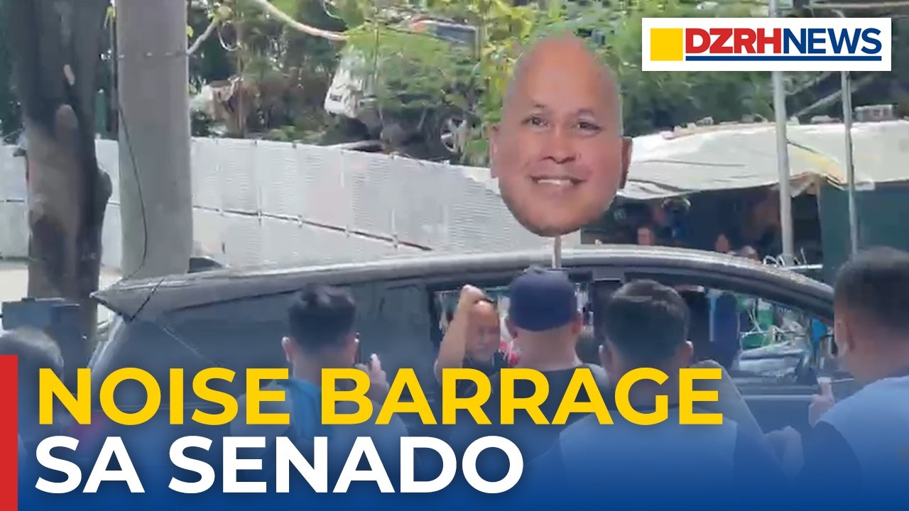 Sen. Dela Rosa supporters, nag-noise barrage sa labas ng Senado