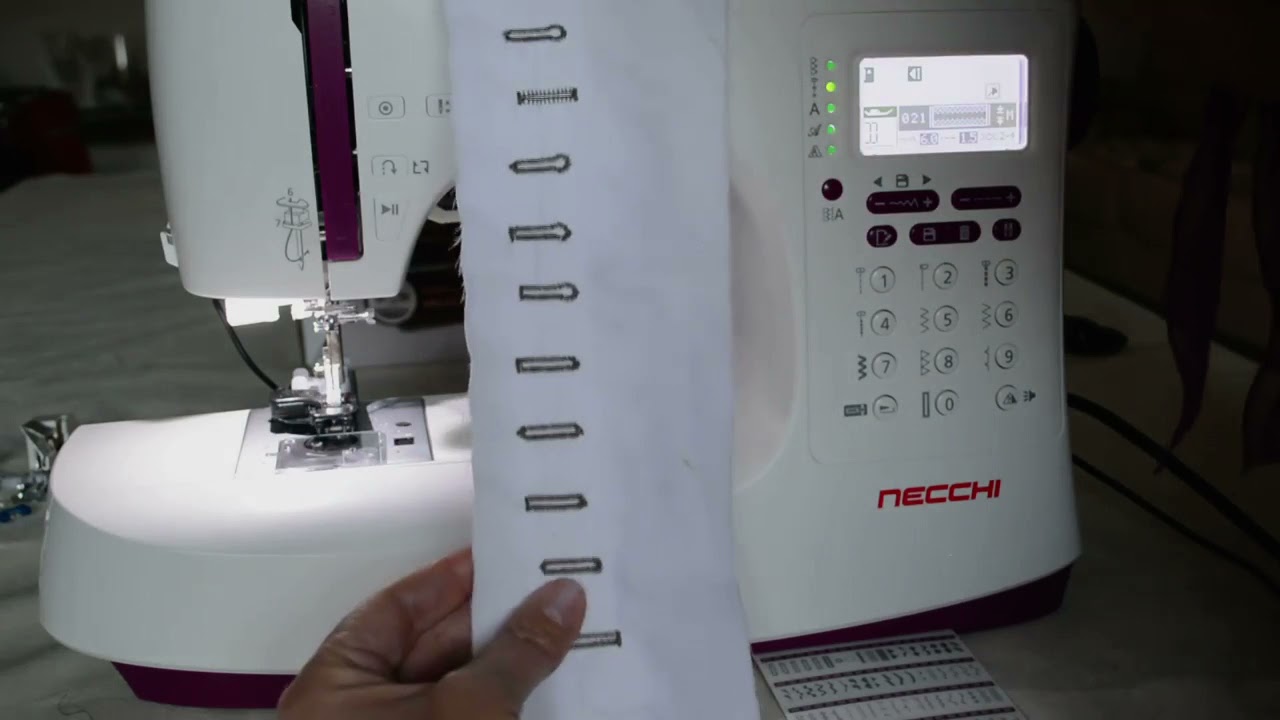 Pillole di cucito nozioni base - video 36 - Riepilogo Asole