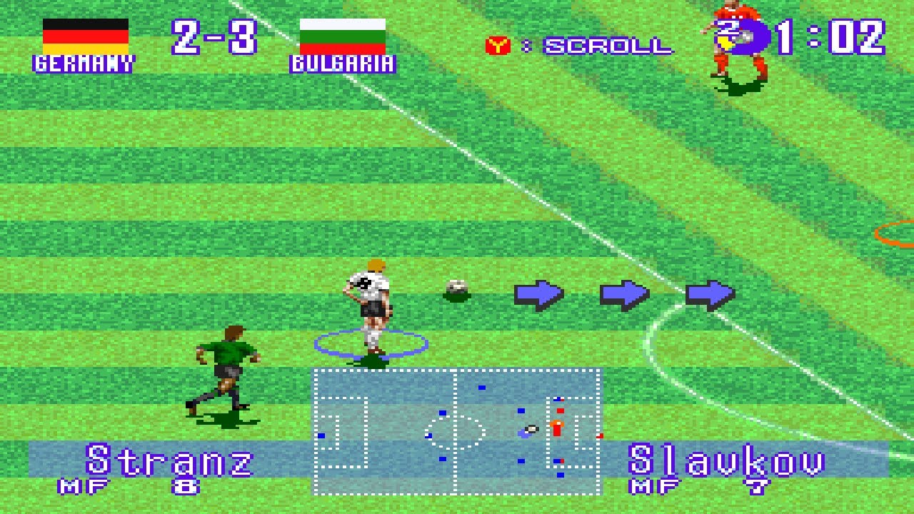 International Superstar Soccer Deluxe SNES - Como fazer Gols de falta no Scenario