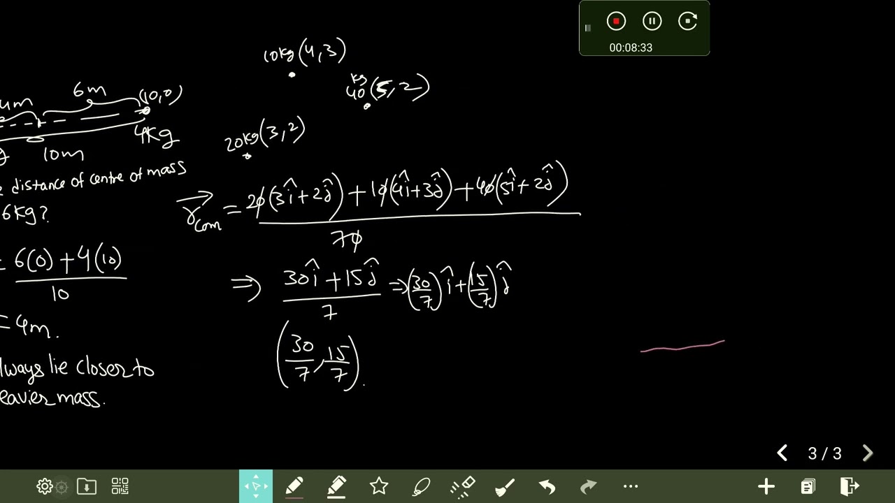 Centre of mass part -1