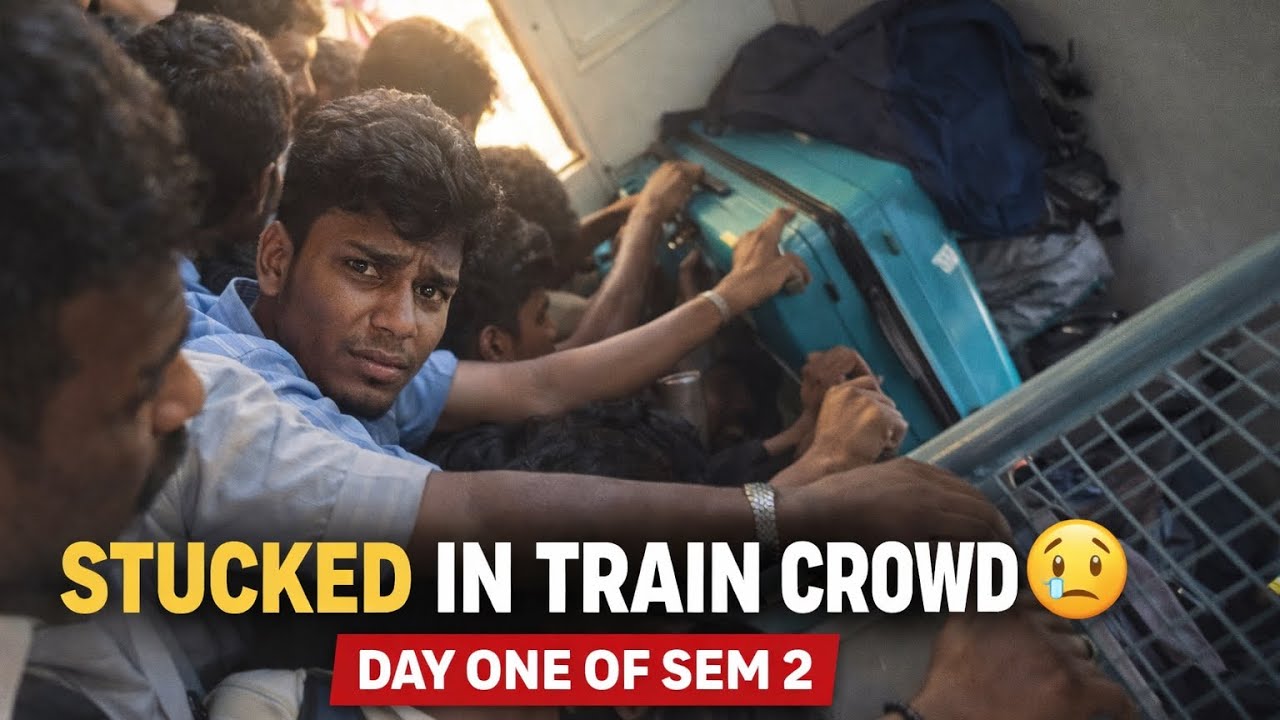 Stucked in train 🚆crowd 😟 | watch till end … |