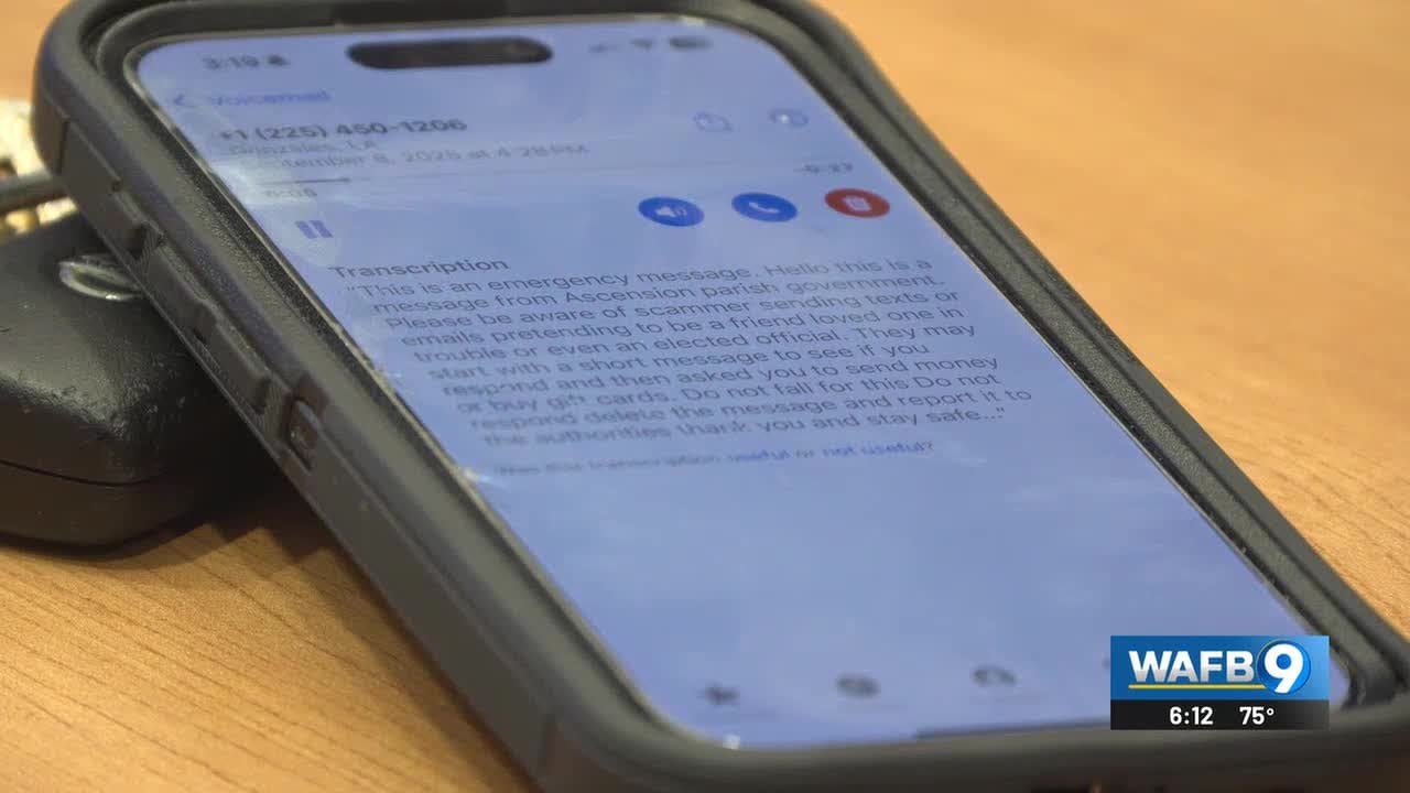 Officials warning about scams after parish president was impersonated