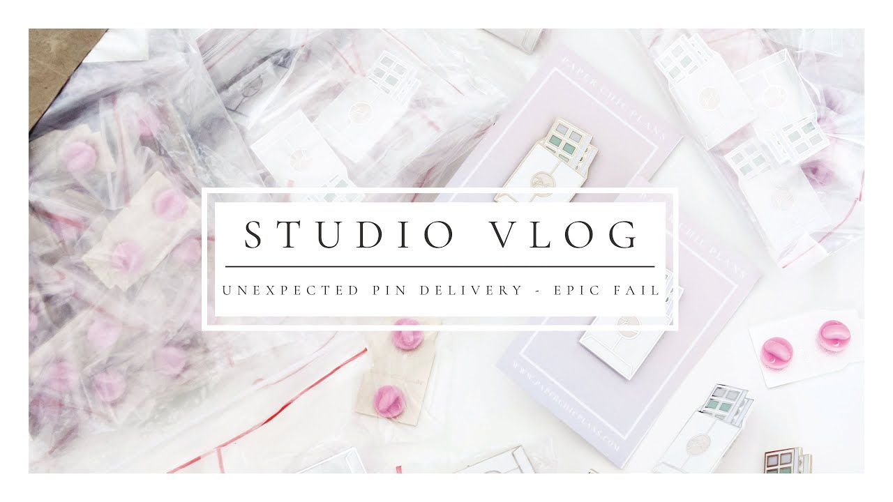 Studio Vlog 16 // Unexpected Enamel Pin Delivery - EPIC FAIL & Potential New Product