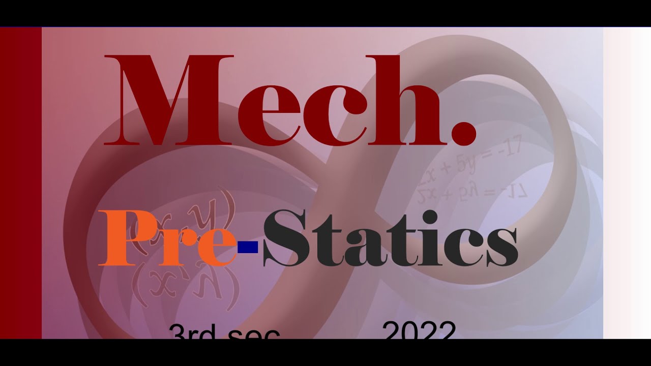 Pre-Statics 3rd secondary Egypt 2022