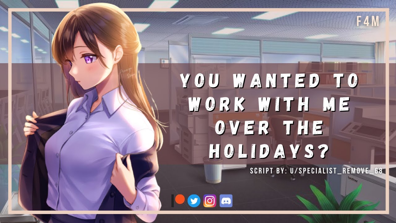 🎧 Alone in the Office With Your Co-Worker [Coworkers to Lovers] [Confession] 【F4M】